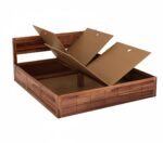 FrontWood Solid Sheesham Wood Double Bed With Storage - Image 7