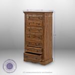 Solid Sheesham Wood 7 Chest of Drawers – Natural Finish - Image 4