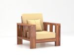Sheesham Wooden 1 Seater Sofa - Image 2