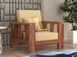 Sheesham Wooden 1 Seater Sofa
