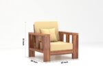 Sheesham Wooden 6 Seater Sofa Set - Image 7