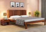 FrontWood Caviar Sheesham Wood Double Bed Without Storage - Image 6