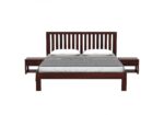 FrontWood Caviar Sheesham Wood Double Bed Without Storage - Image 2