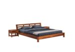 Coral Sheesham Wood Bed Without Storage – King & Queen Size - Image 3