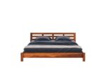 Coral Sheesham Wood Bed Without Storage – King & Queen Size - Image 4