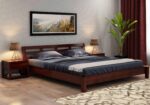 Coral Sheesham Wood Bed Without Storage – King & Queen Size - Image 6