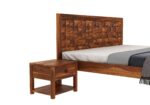 Diamond Sheesham Wood Bed Without Storage – King & Queen Size - Image 8