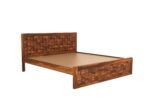 Diamond Sheesham Wood Bed Without Storage – King & Queen Size - Image 9