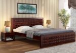 Diamond Sheesham Wood Bed Without Storage – King & Queen Size