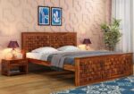 Flamingo Sheesham Wood Bed Without Storage – King & Queen Size - Image 6