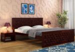 Flamingo Sheesham Wood Bed Without Storage – King & Queen Size