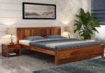 FrontWood Funen Sheesham Wood Double Bed Without Storage - Image 7