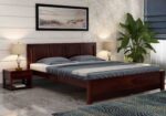 FrontWood Funen Sheesham Wood Double Bed Without Storage