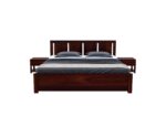 FrontWood Funen Sheesham Wood Double Bed Without Storage - Image 2