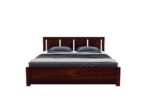 FrontWood Funen Sheesham Wood Double Bed Without Storage - Image 4