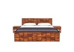 FrontWood Hawaii Sheesham Wood Double Bed Without Storage - Image 7