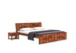 FrontWood Hawaii Sheesham Wood Double Bed Without Storage - Image 8