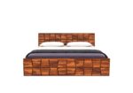 FrontWood Hawaii Sheesham Wood Double Bed Without Storage - Image 9