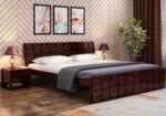 FrontWood Hawaii Sheesham Wood Double Bed Without Storage