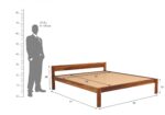 FrontWood James Sheesham Wood Double Bed Without Storage - Image 11