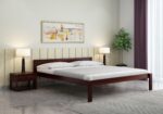 FrontWood James Sheesham Wood Double Bed Without Storage