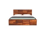 FrontWood New Andrott Sheesham Wood Double Bed Without Storage - Image 8