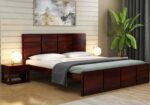 FrontWood New Andrott Sheesham Wood Double Bed Without Storage