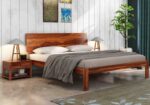 FrontWood Samos Sheesham Wood Double Bed Without Storage - Image 6