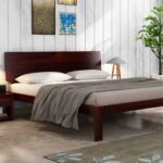 FrontWood Samos Sheesham Wood Double Bed Without Storage