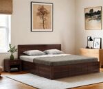 FrontWood Solid Sheesham Wood Double Bed With Storage - Image 10