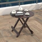 FrontWood Sheesham Wood Folding Tea Table for Patio & Indoor - Image 3