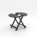 FrontWood Sheesham Wood Foldable Patio Dining Set With Cushions - Image 15