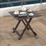 FrontWood Sheesham Wood Folding Tea Table for Patio & Indoor - Image 6