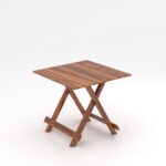 FrontWood Sheesham Wood Foldable Patio Dining Set With Cushions - Image 10