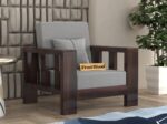 Sheesham Wooden 1 Seater Sofa - Image 4