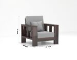 Sheesham Wooden 6 Seater Sofa Set - Image 17