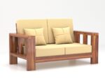 Sheesham Wooden 2 Seater Sofa - Image 2