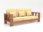 Sheesham Wooden 3 Seater Sofa - Image 2