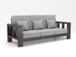 Sheesham Wooden 3 Seater Sofa - Image 6