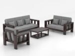 Sheesham Wooden 6 Seater Sofa Set - Image 10
