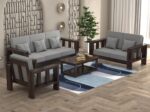 Sheesham Wooden 6 Seater Sofa Set - Image 9