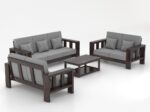 FrontWood Sheesham Wood Rosewood Sofa Set for Home & Lounge - Image 35