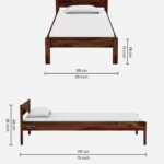 SofaHome Sheesham Wood Single Bed in Provincial Teak - Image 8