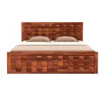 SofaHome Pluto Sheesham Wood Queen Size Bed With Storage - Image 5