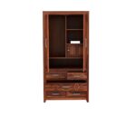 FrontWood Sheesham Wood 2 Door Wardrobe With 5 Drawers - Image 8