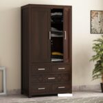 Sheesham Wood Wardrobe 2 Door – Walnut Finish