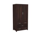 FrontWood Sheesham Wood 2 Door Wardrobe With 5 Drawers - Image 3