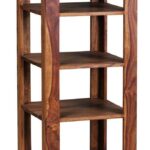 FrontWood Sheesham Wood 4 Tier Book Rack for Study & Living Room - Image 3