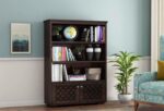 FrontWood Sheesham Wood Bookcase With 2 Doors & 2 Shelves - Image 6