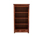 FrontWood Sheesham Wood Library Bookshelf With Rack Storage - Image 2